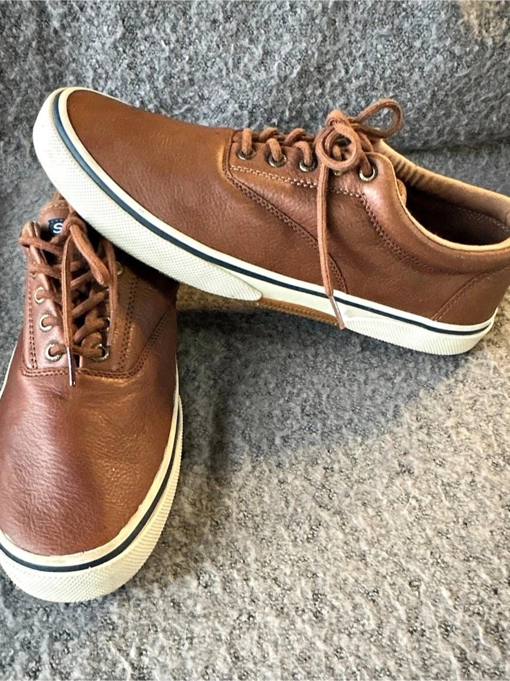 Sperry STS22665 Men's Leather Boat Shoes Brown US 11.5
